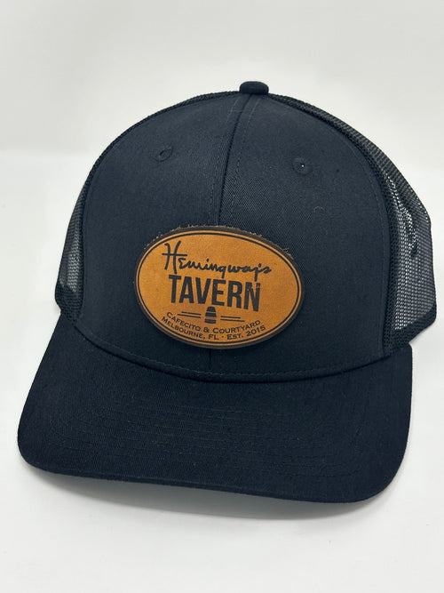 Custom Logo Engraved Leather Patch Snapback Trucker Hat Cap - MerchFather